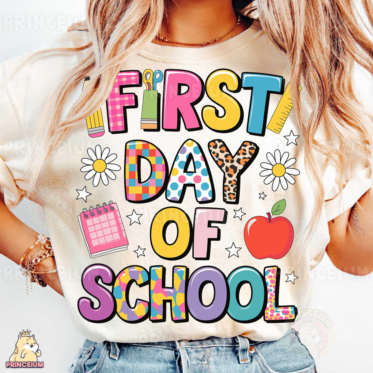 Colorful First Day of School