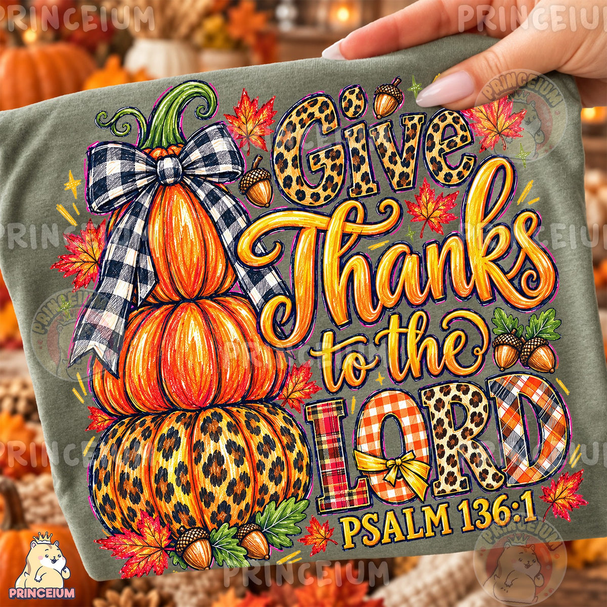 Give Thanks to the Lord Preppy Fall