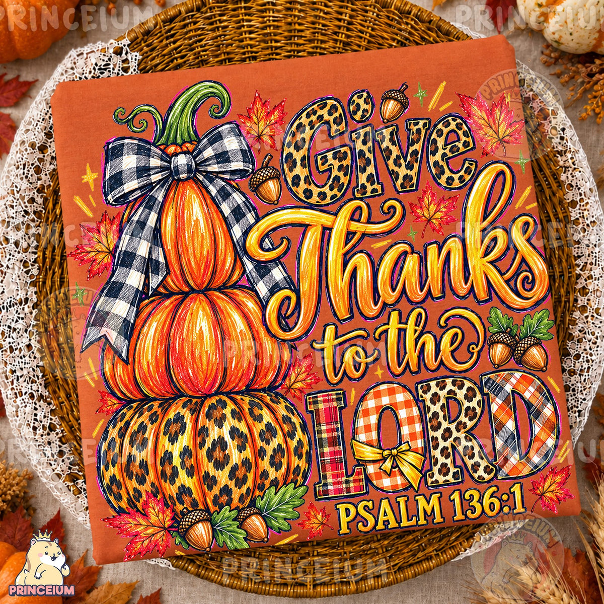 Give Thanks to the Lord Preppy Fall