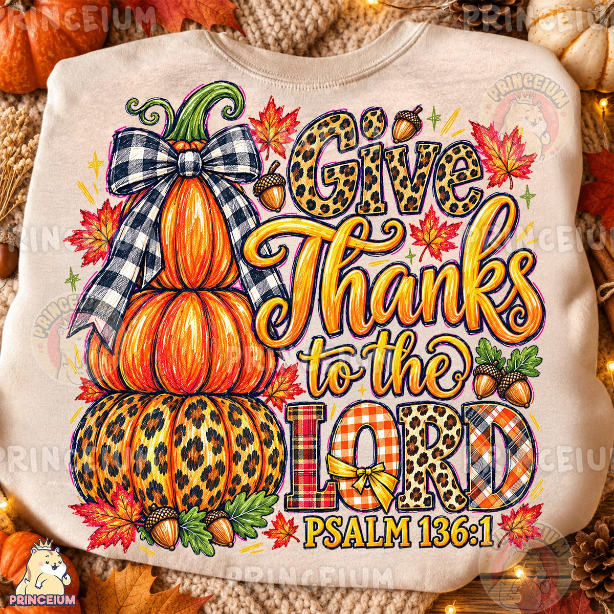 Give Thanks to the Lord Preppy Fall
