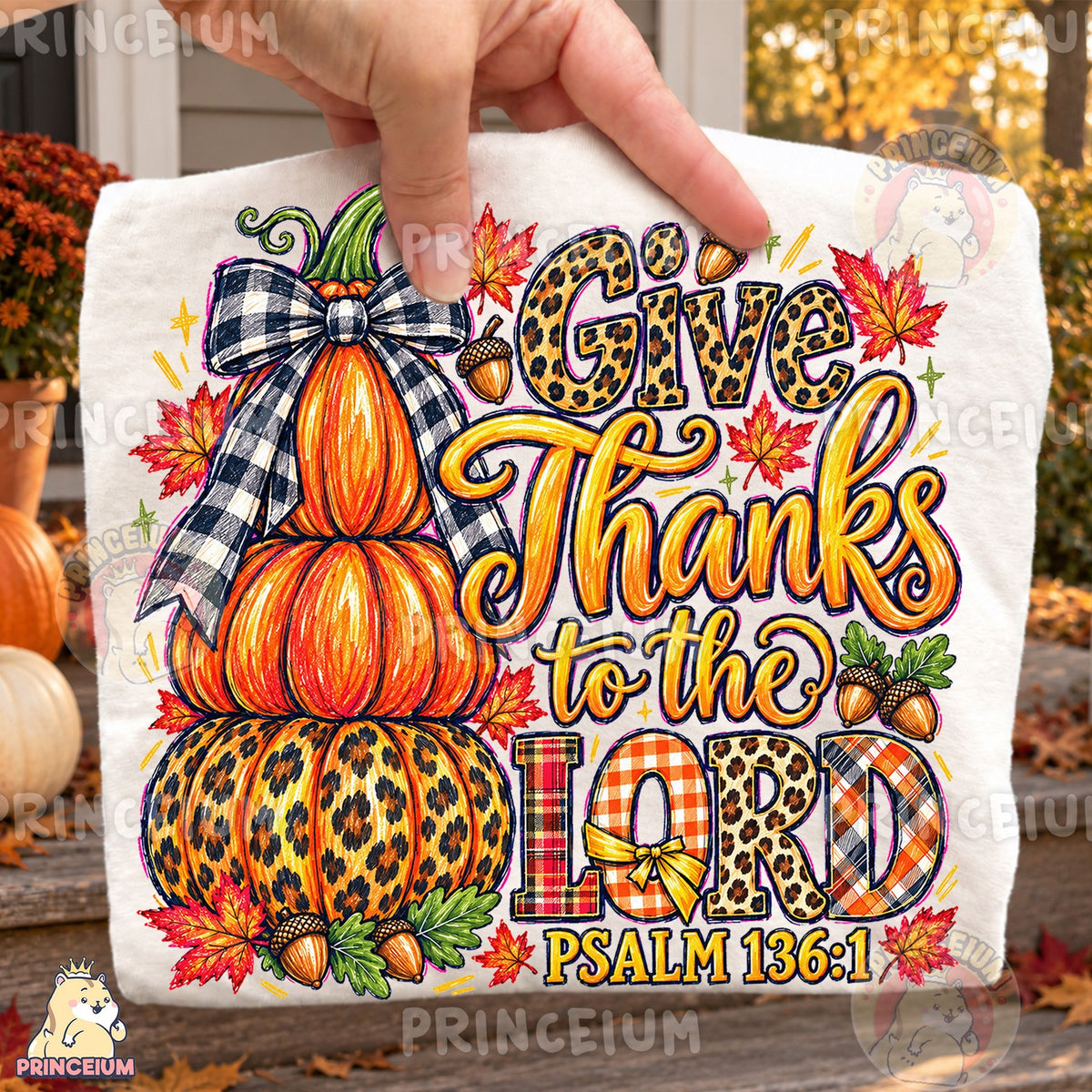 Give Thanks to the Lord Preppy Fall