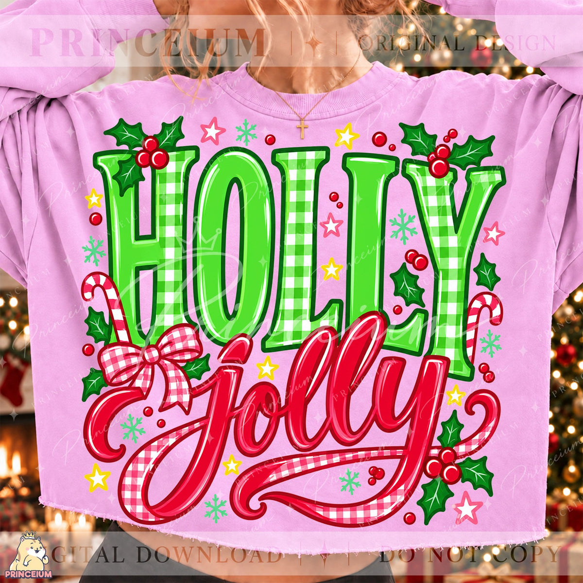 Holly Jolly Gingham Christmas