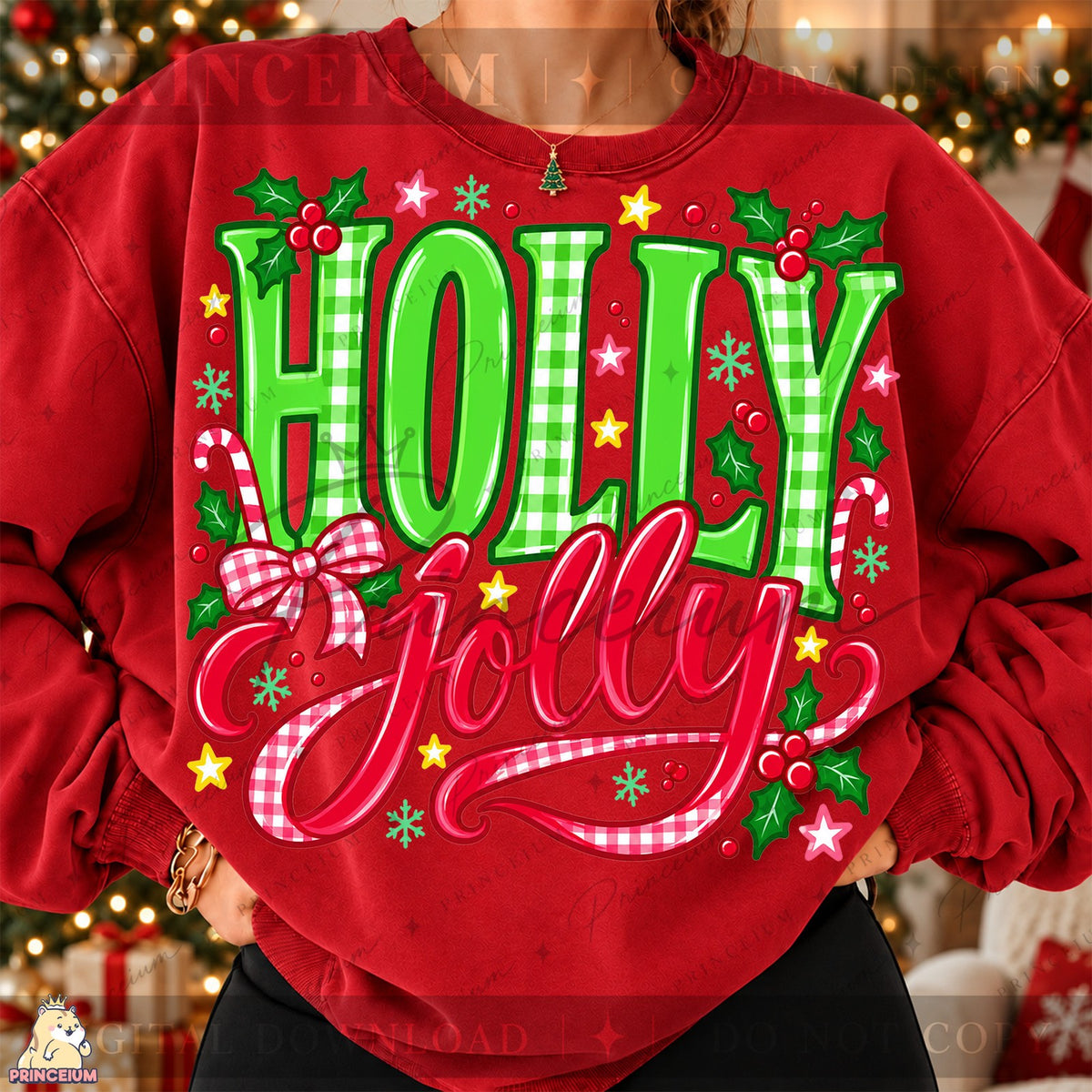 Holly Jolly Gingham Christmas