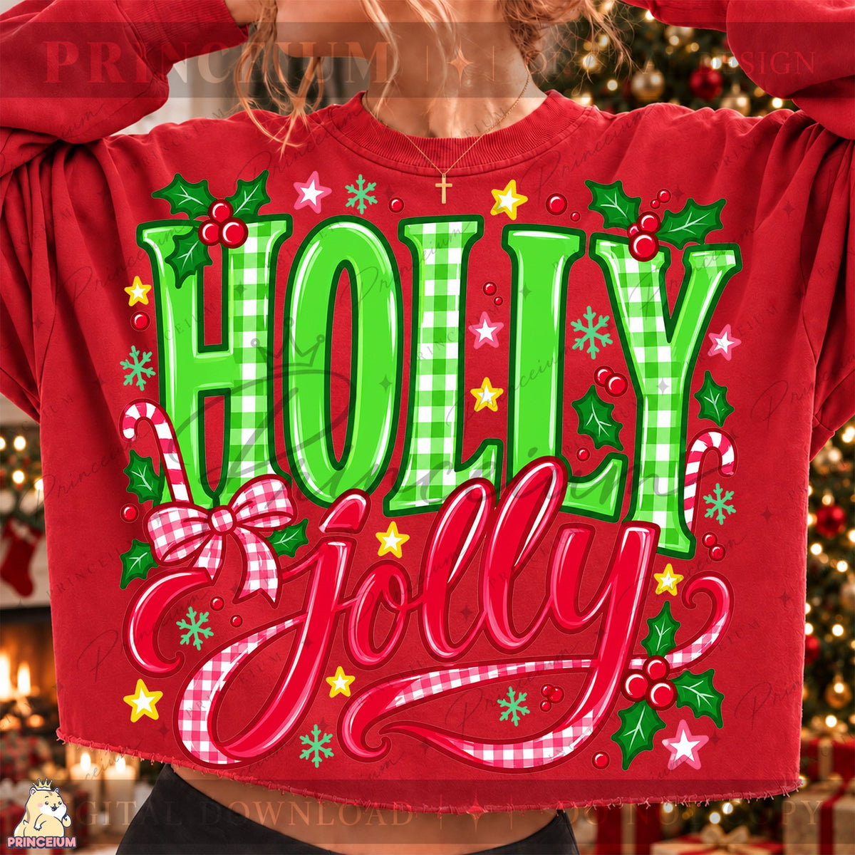 Holly Jolly Gingham Christmas