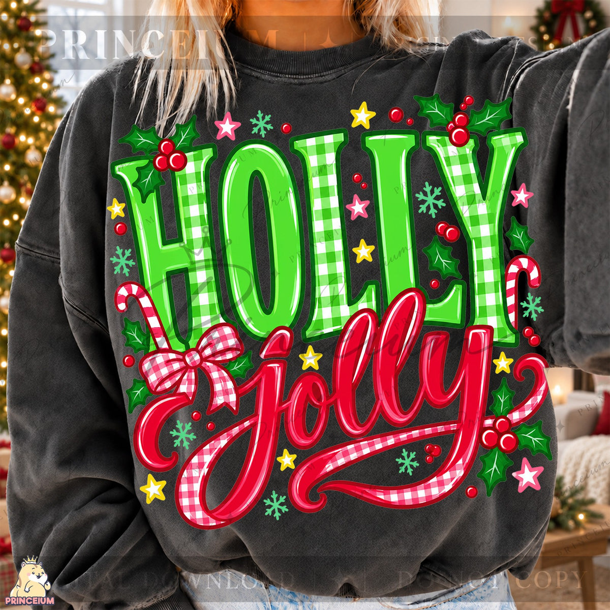 Holly Jolly Gingham Christmas