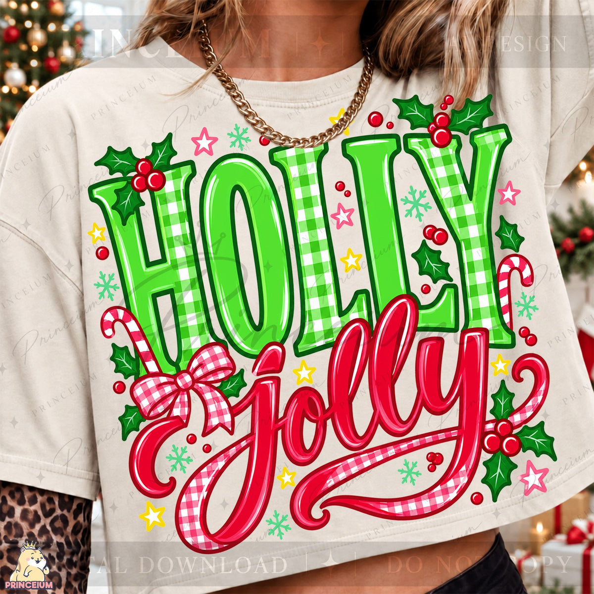 Holly Jolly Gingham Christmas