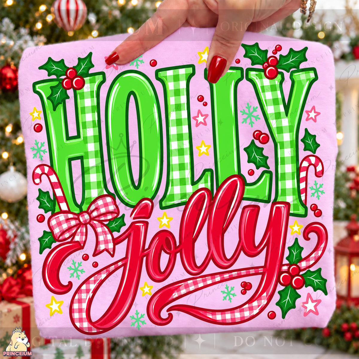 Holly Jolly Gingham Christmas