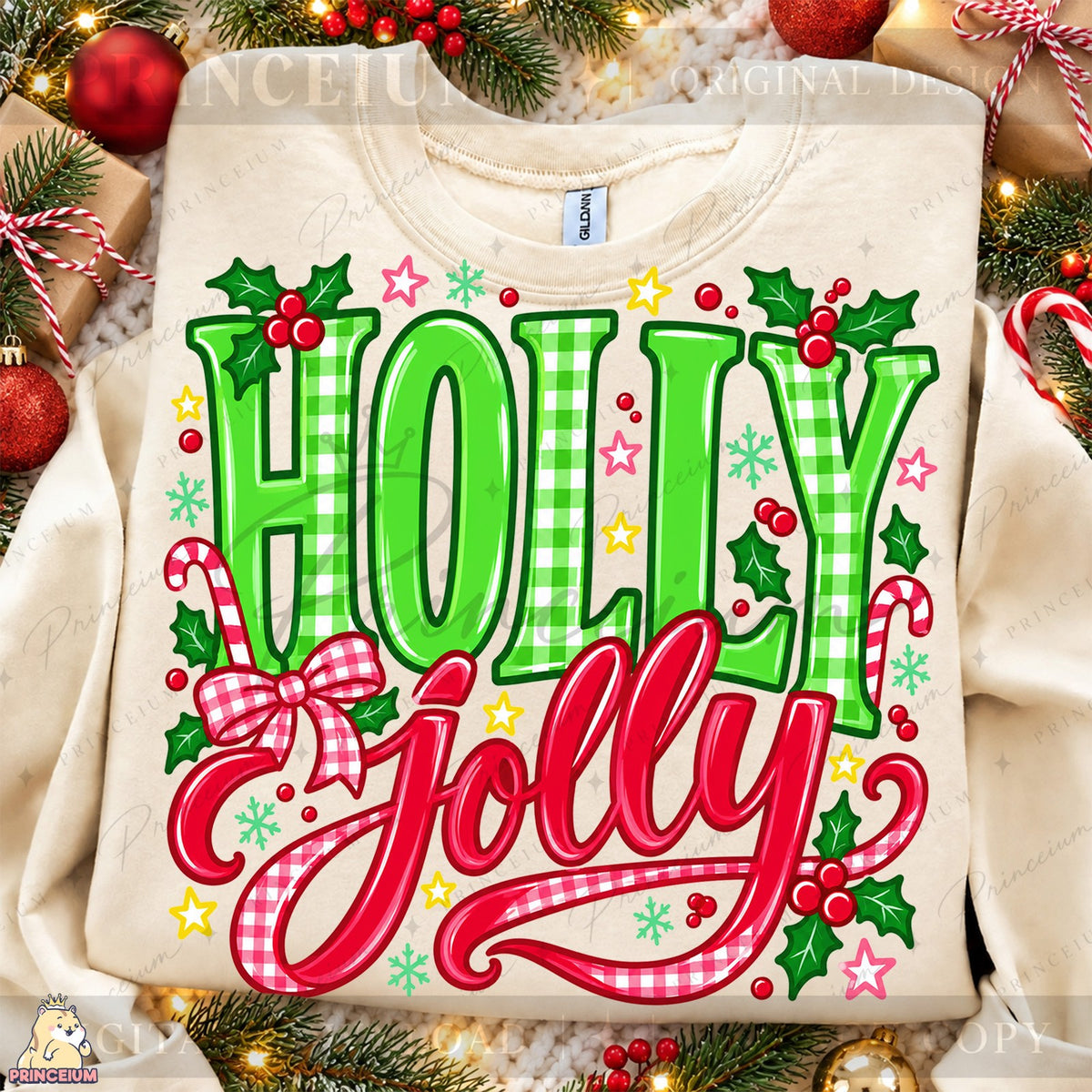 Holly Jolly Gingham Christmas
