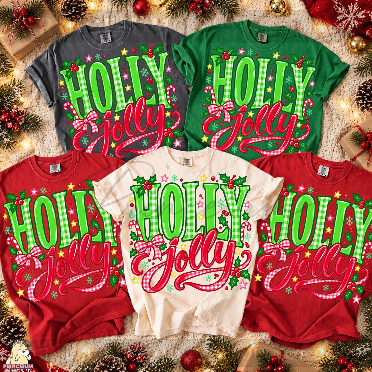 Holly Jolly Gingham Christmas