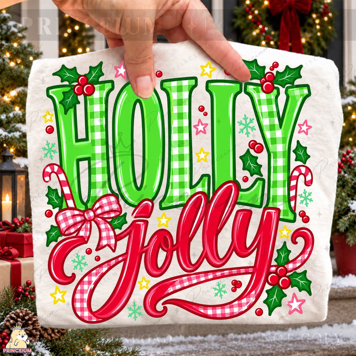 Holly Jolly Gingham Christmas