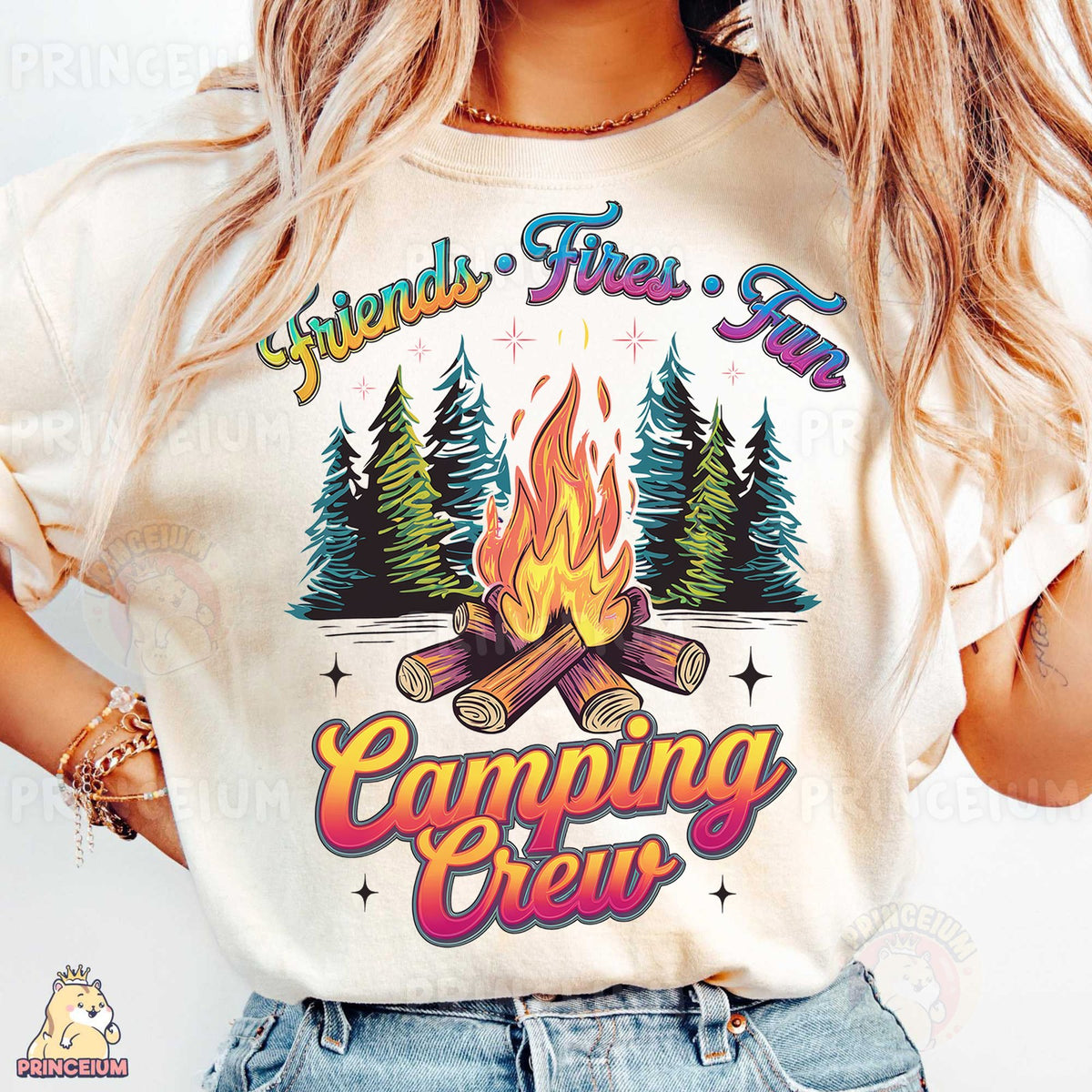 Friends Fires Fun Camping Crew