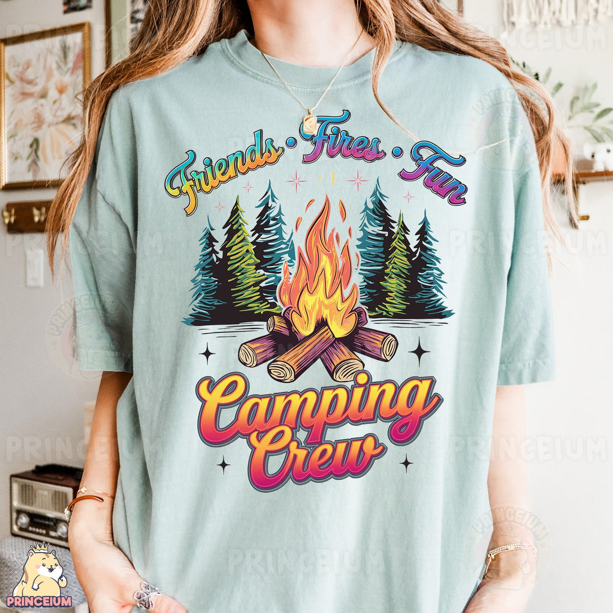 Friends Fires Fun Camping Crew
