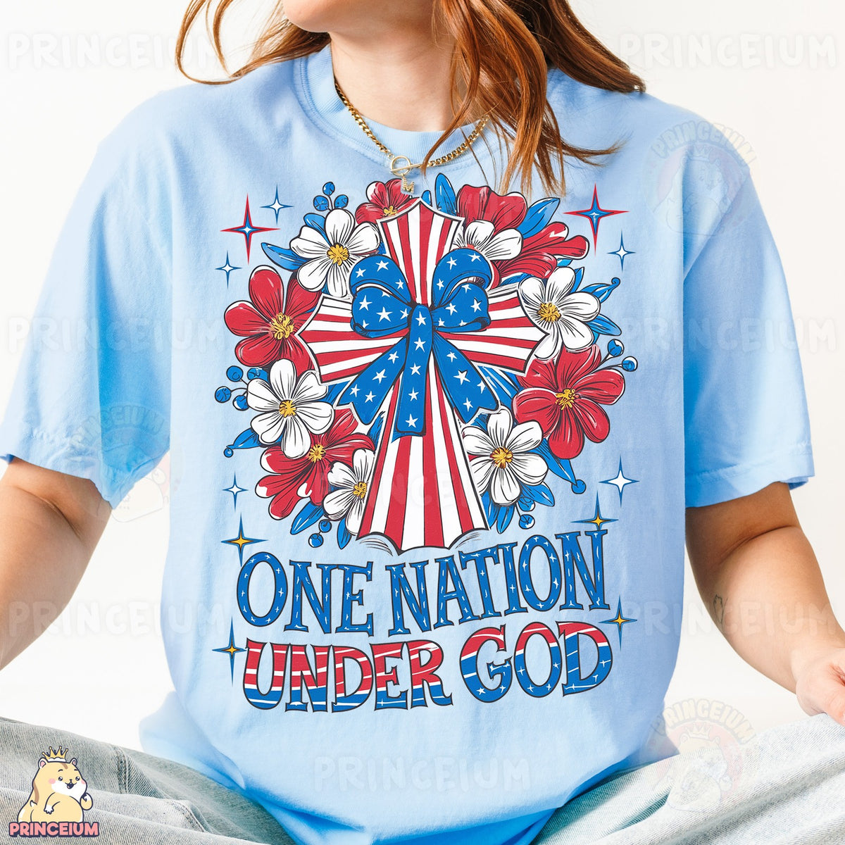 One Nation Under God Flag Cross