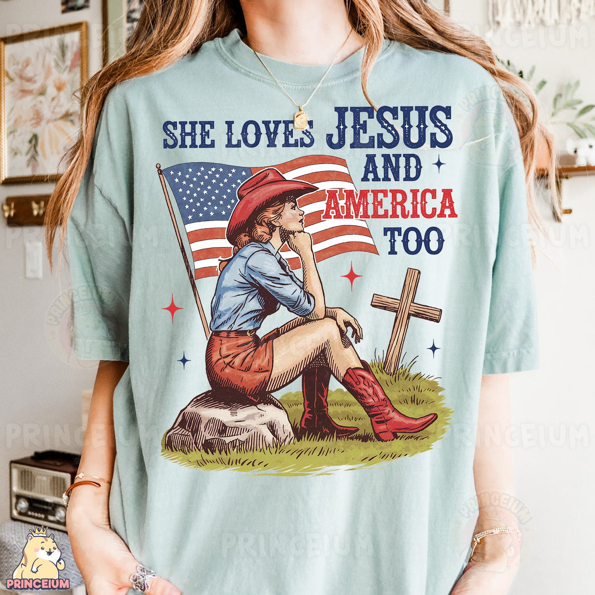 She Loves Jesus and America Too