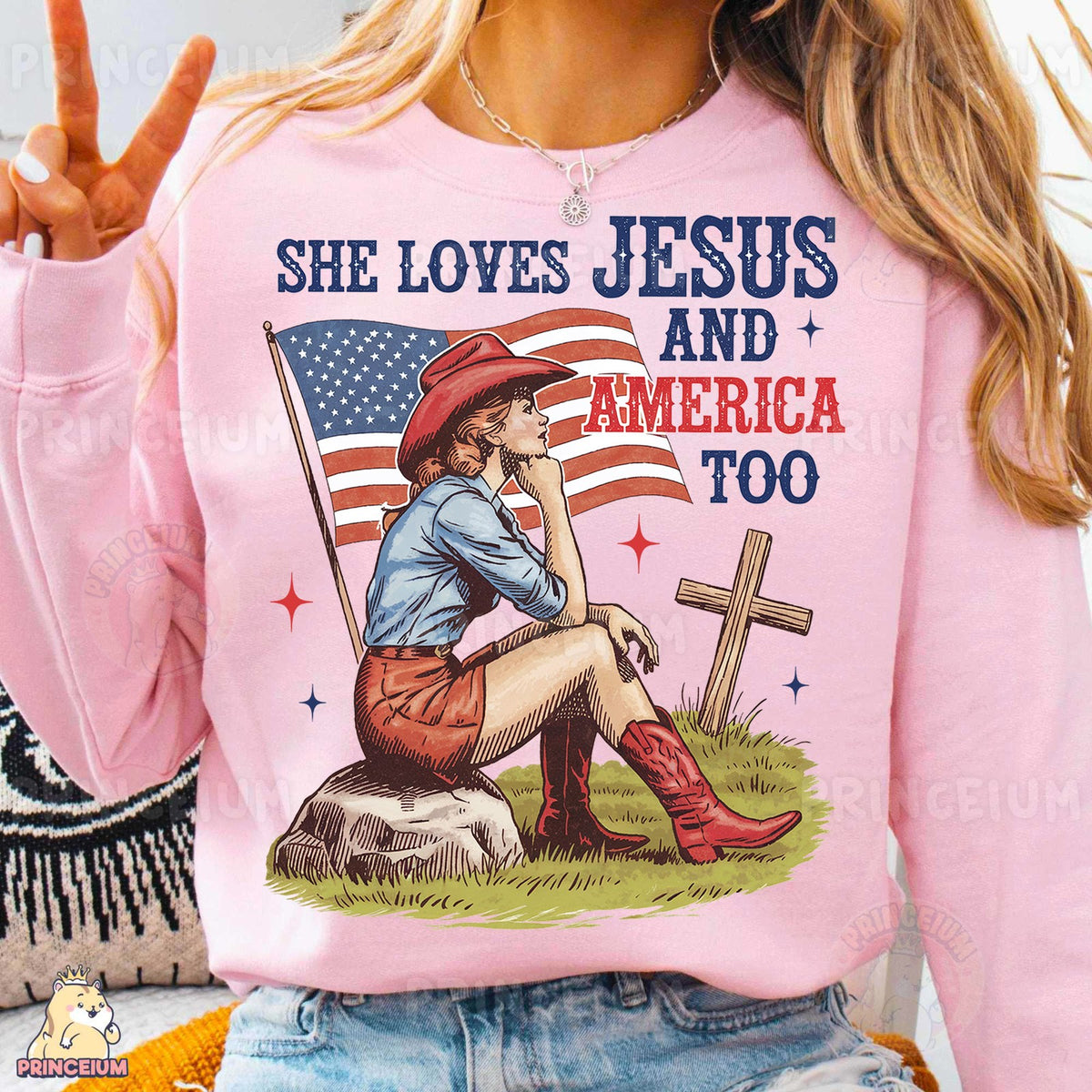 She Loves Jesus and America Too