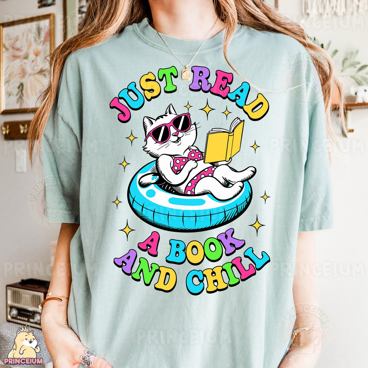 Just Read a Book and Chill Cat