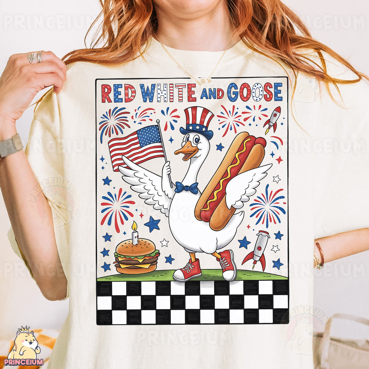 Red White and Goose