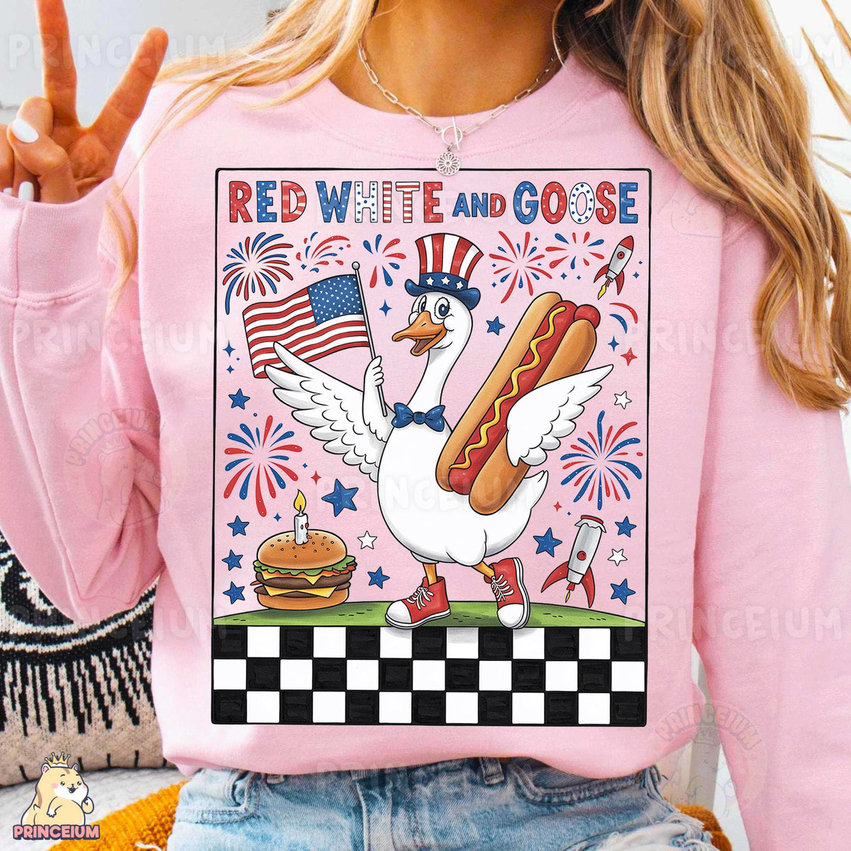 Red White and Goose