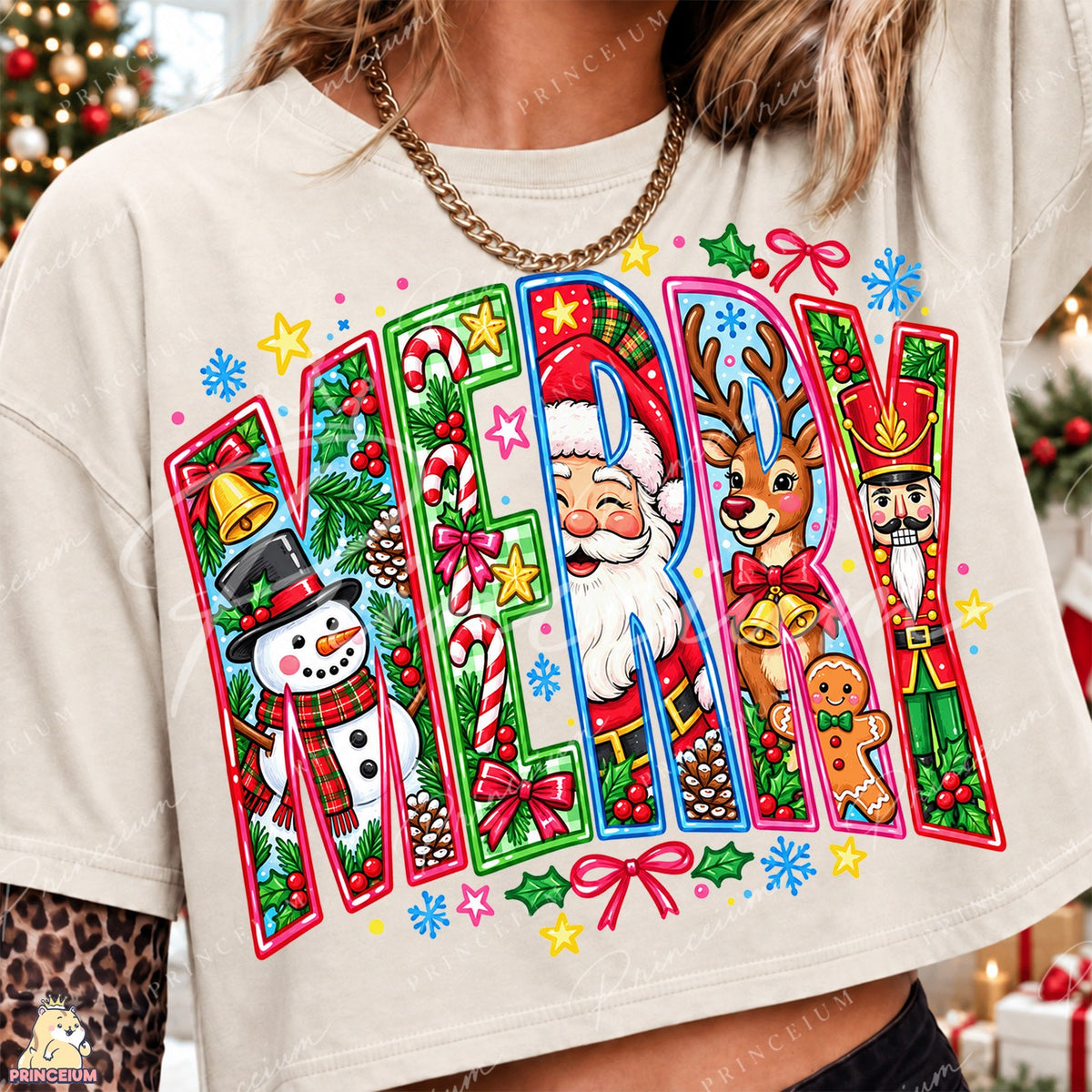 Merry Christmas Character Letters