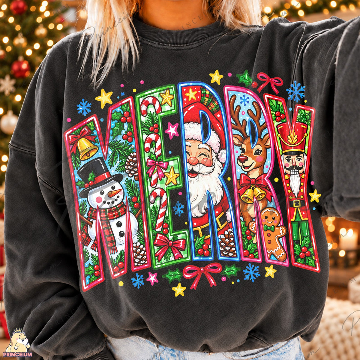Merry Christmas Character Letters