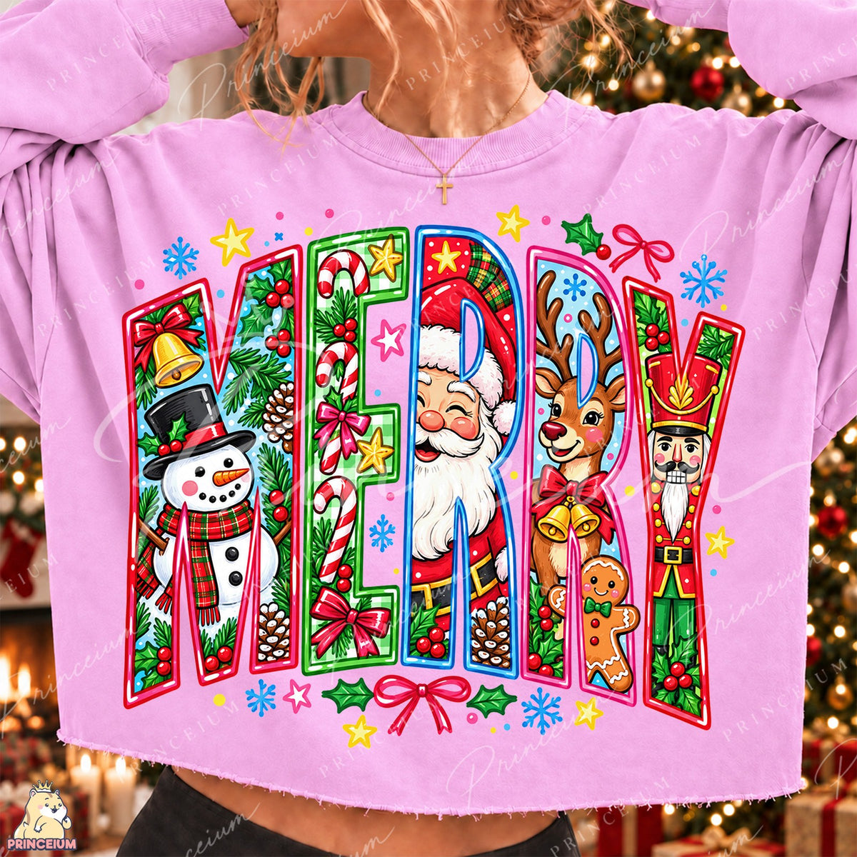Merry Christmas Character Letters