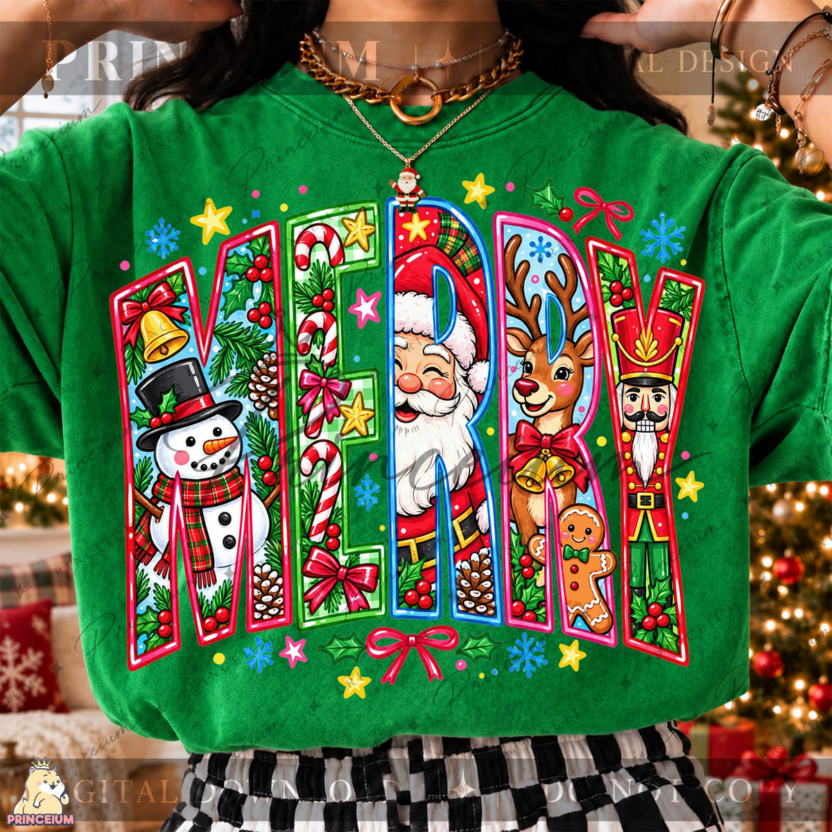 Merry Christmas Character Letters