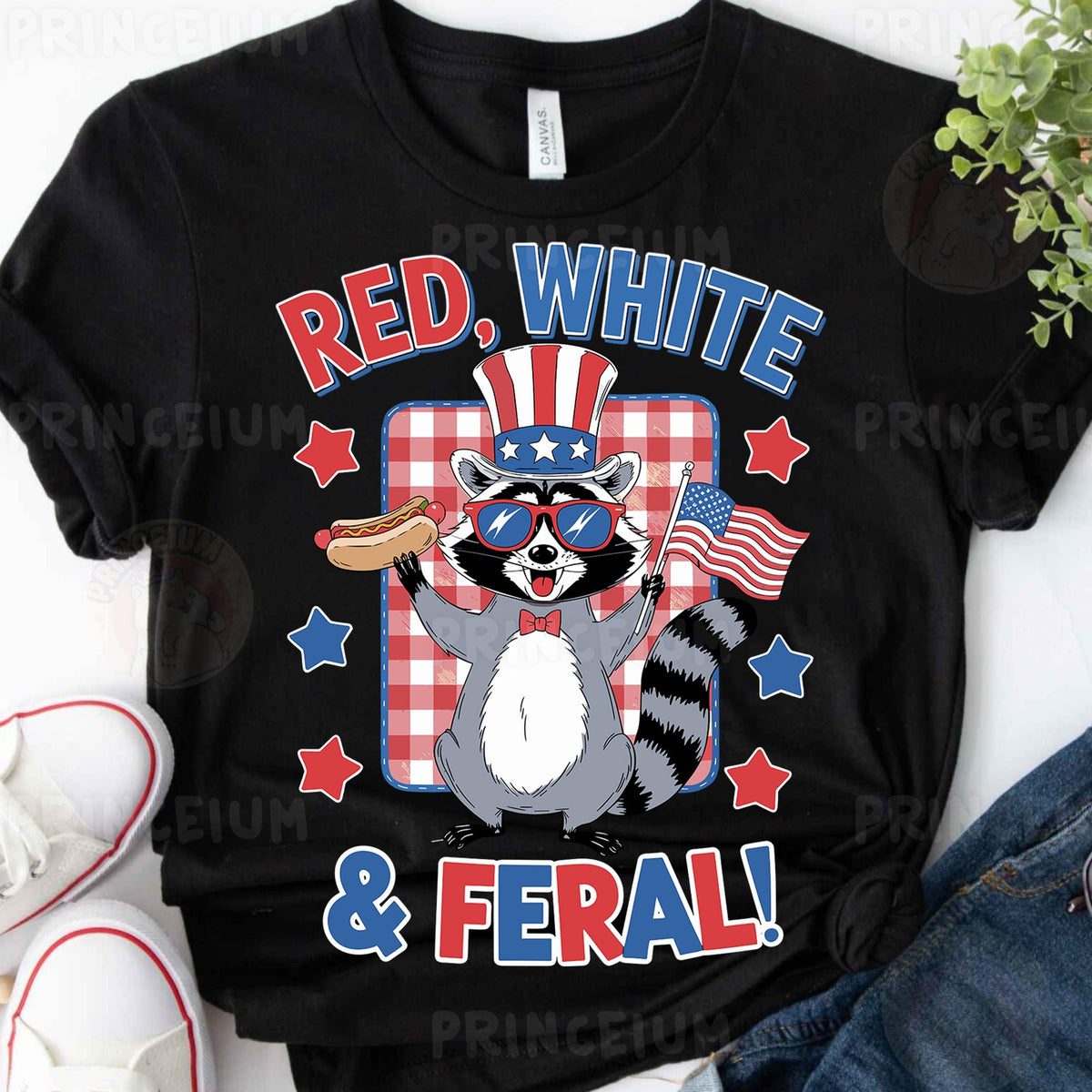 Red, White & Feral Raccoon