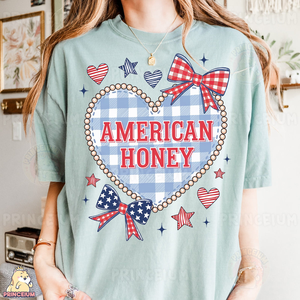 American Honey Patriotic Heart