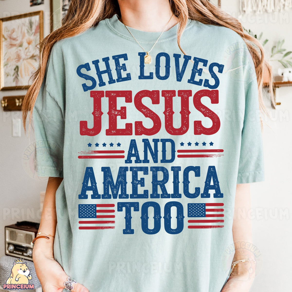 She Loves Jesus and America Too