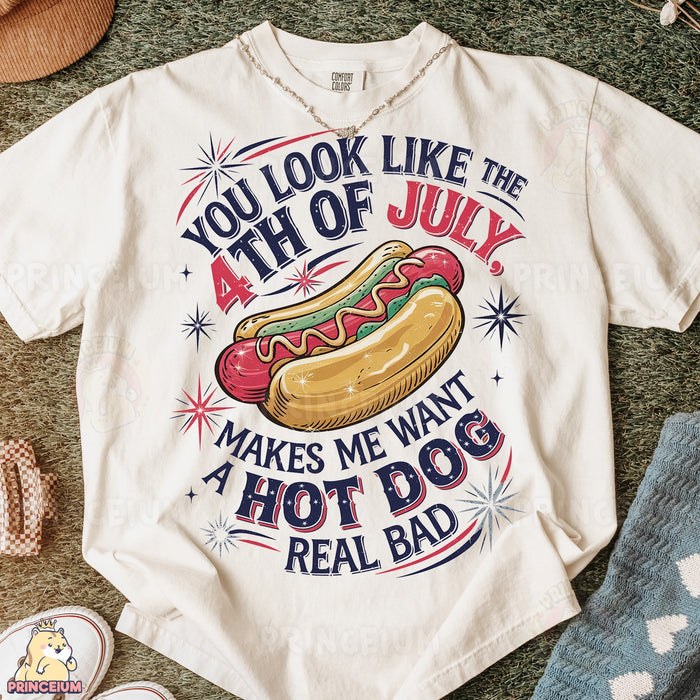 4th of July Hot Dog Saying