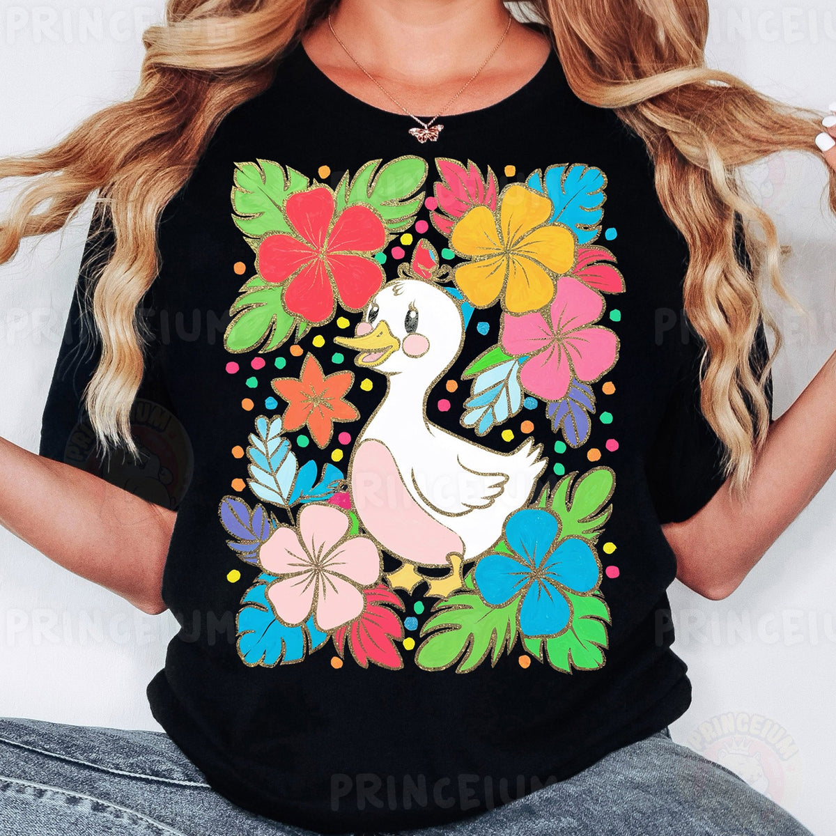 Tropical Floral Duck