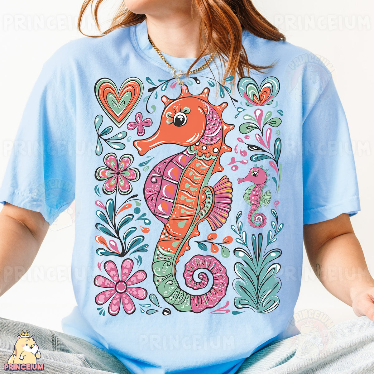 Folk Art Seahorse