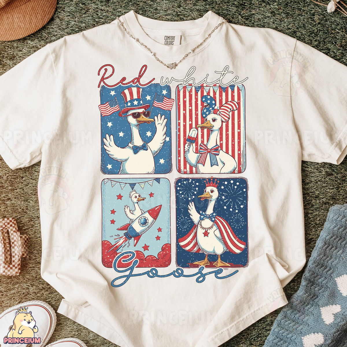 Red White Goose
