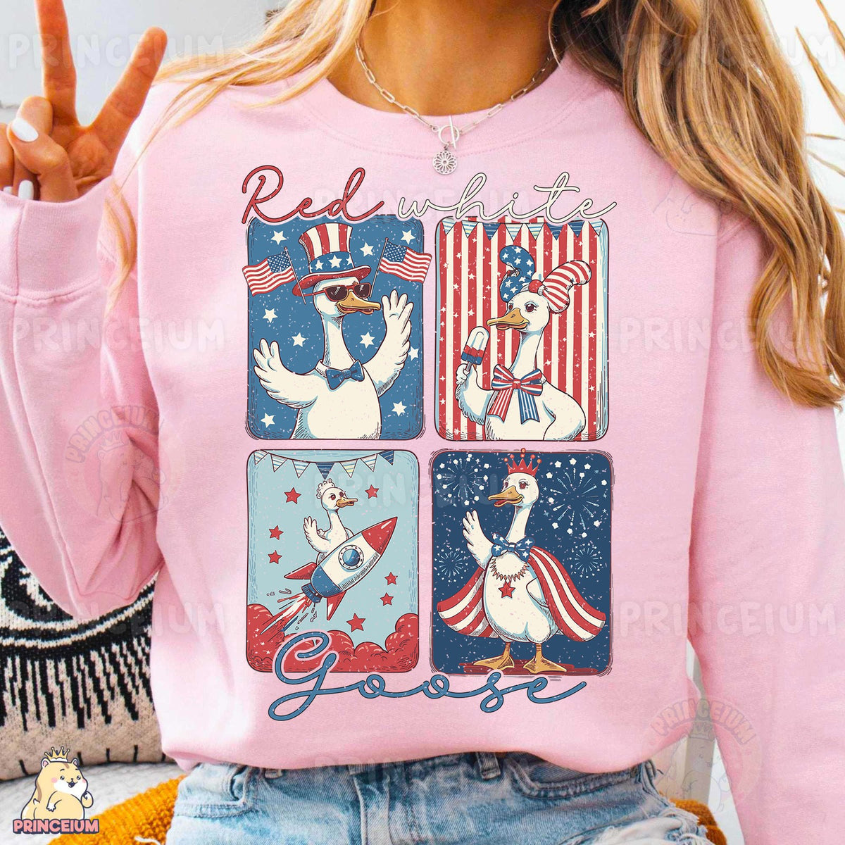 Red White Goose
