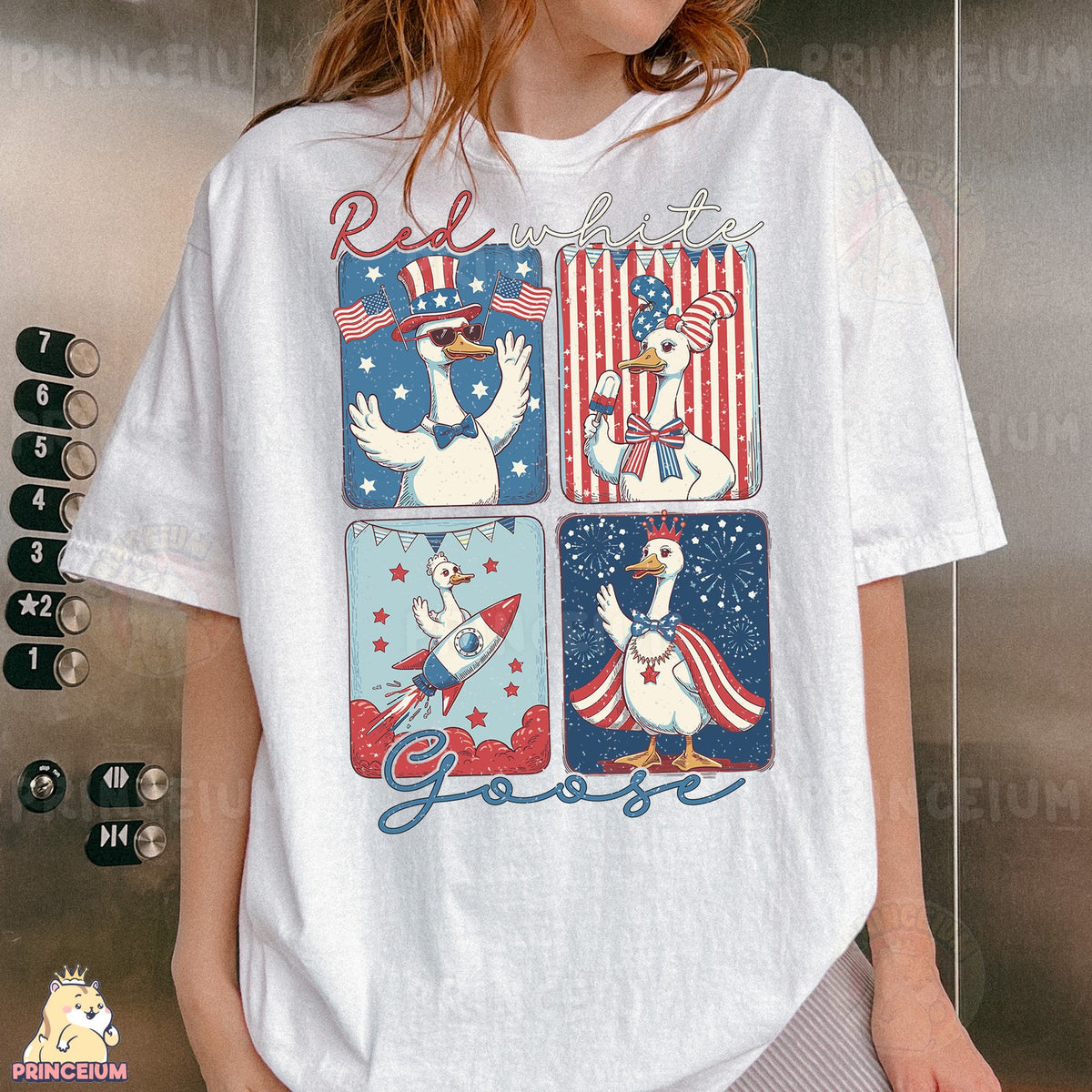 Red White Goose