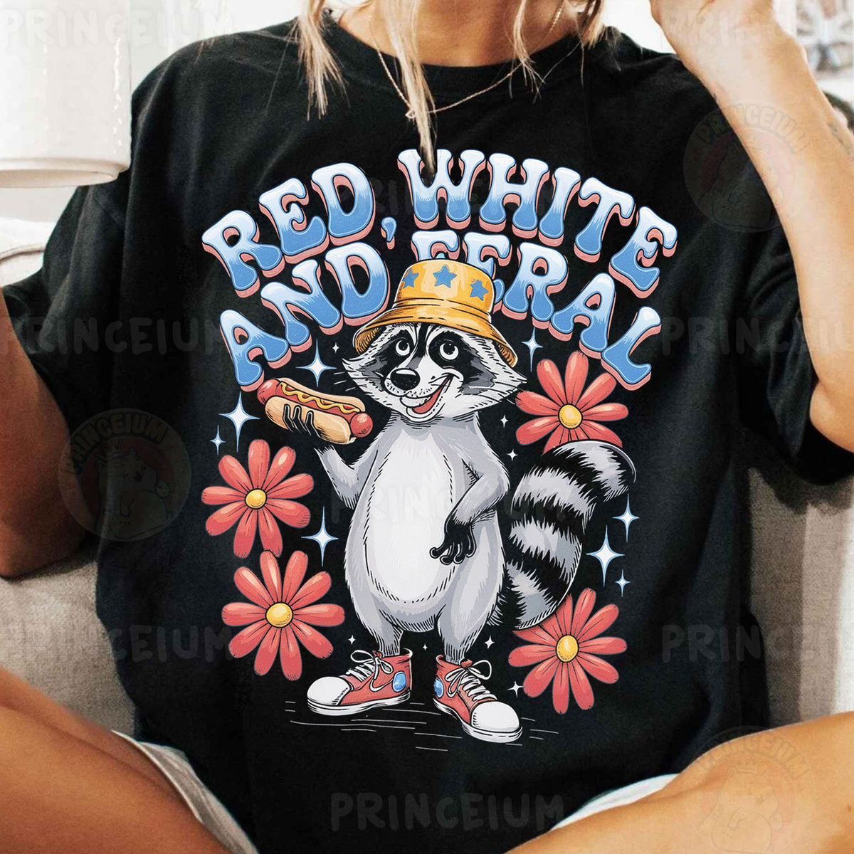 Red, White and Feral Raccoon