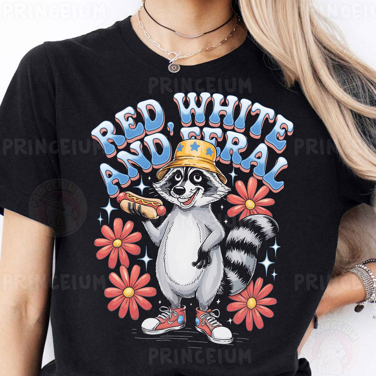Red, White and Feral Raccoon