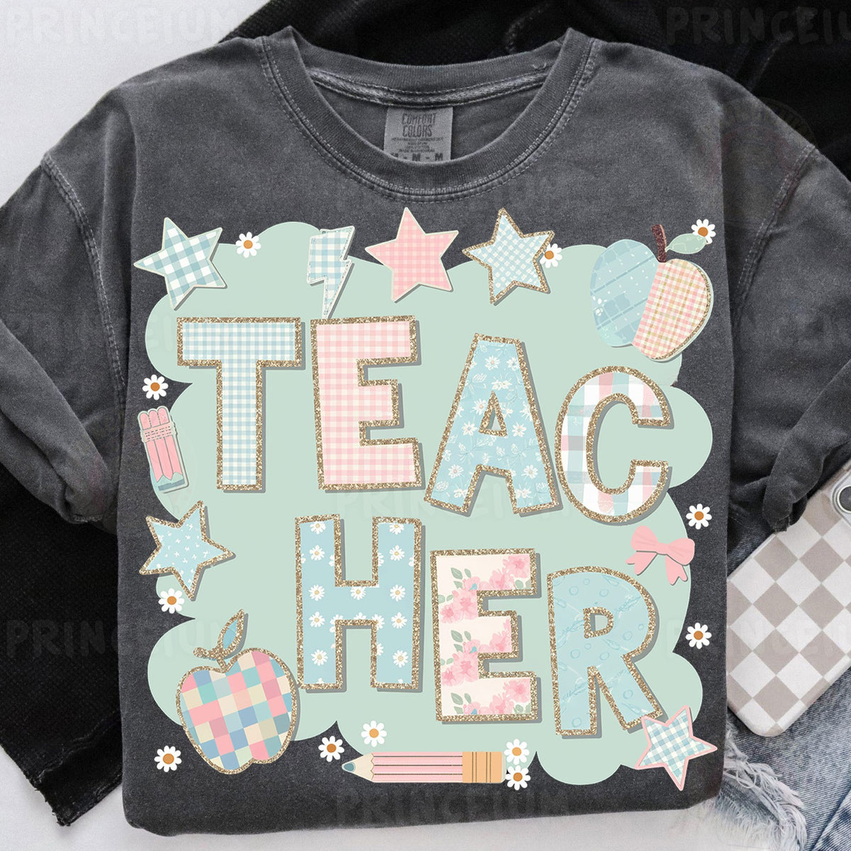 Pastel Patchwork Teacher