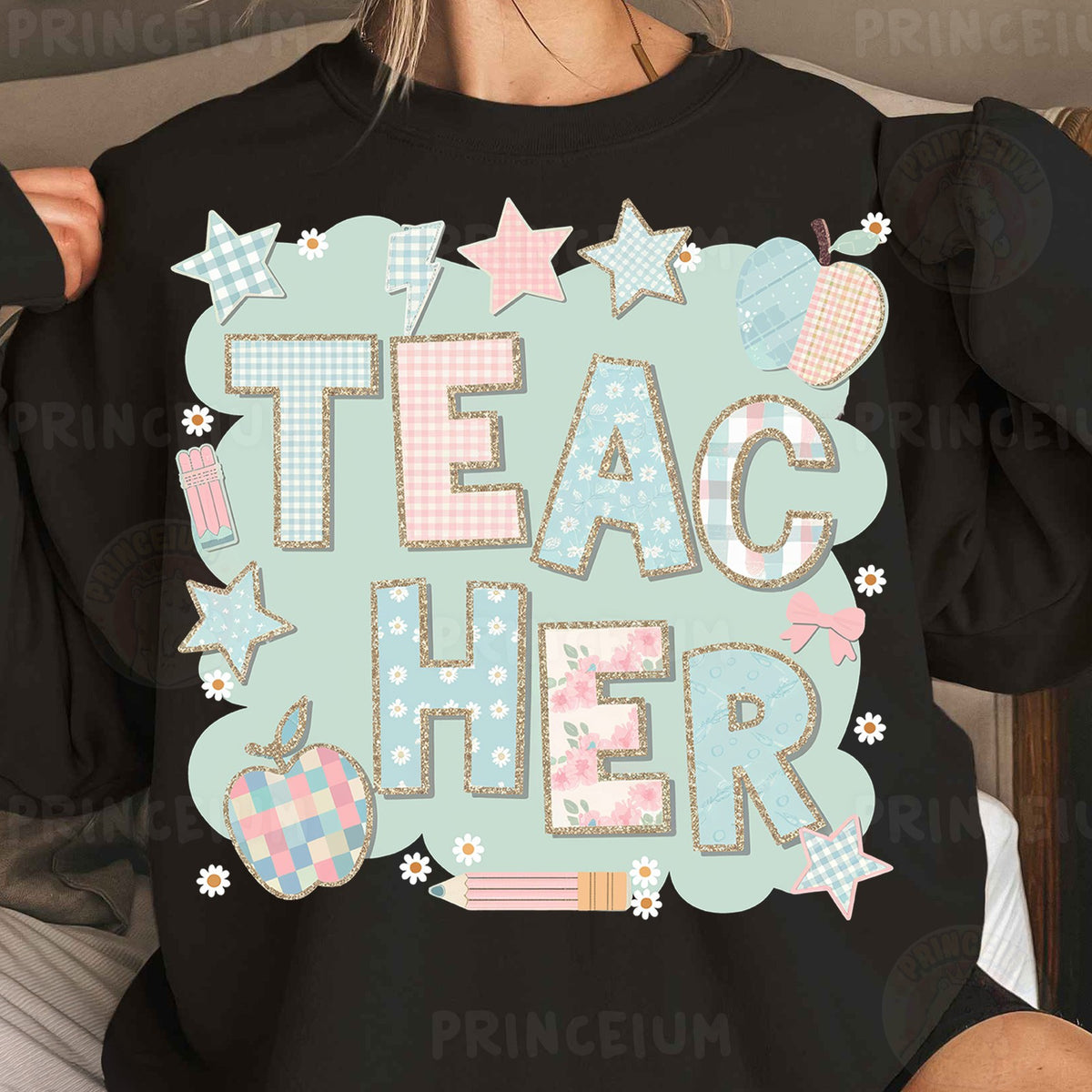 Pastel Patchwork Teacher