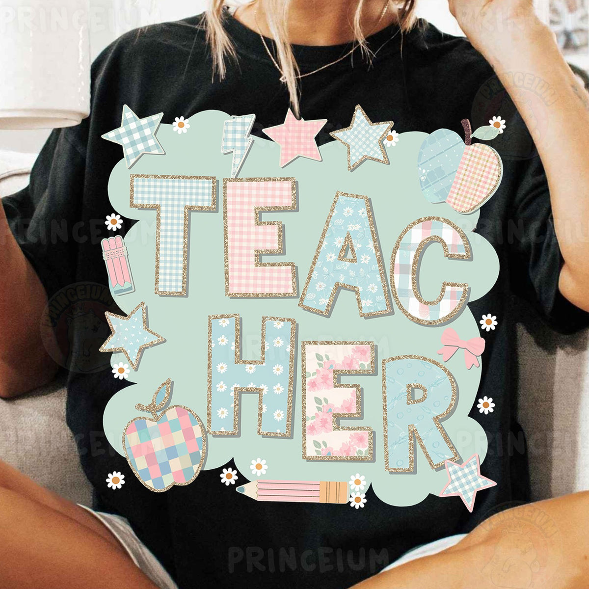 Pastel Patchwork Teacher