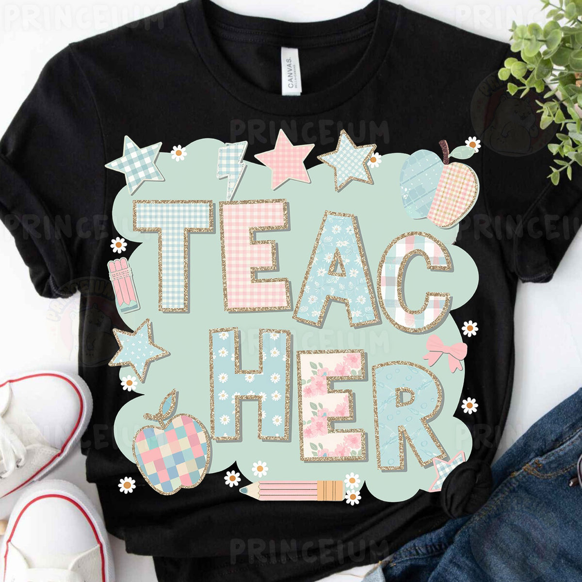Pastel Patchwork Teacher