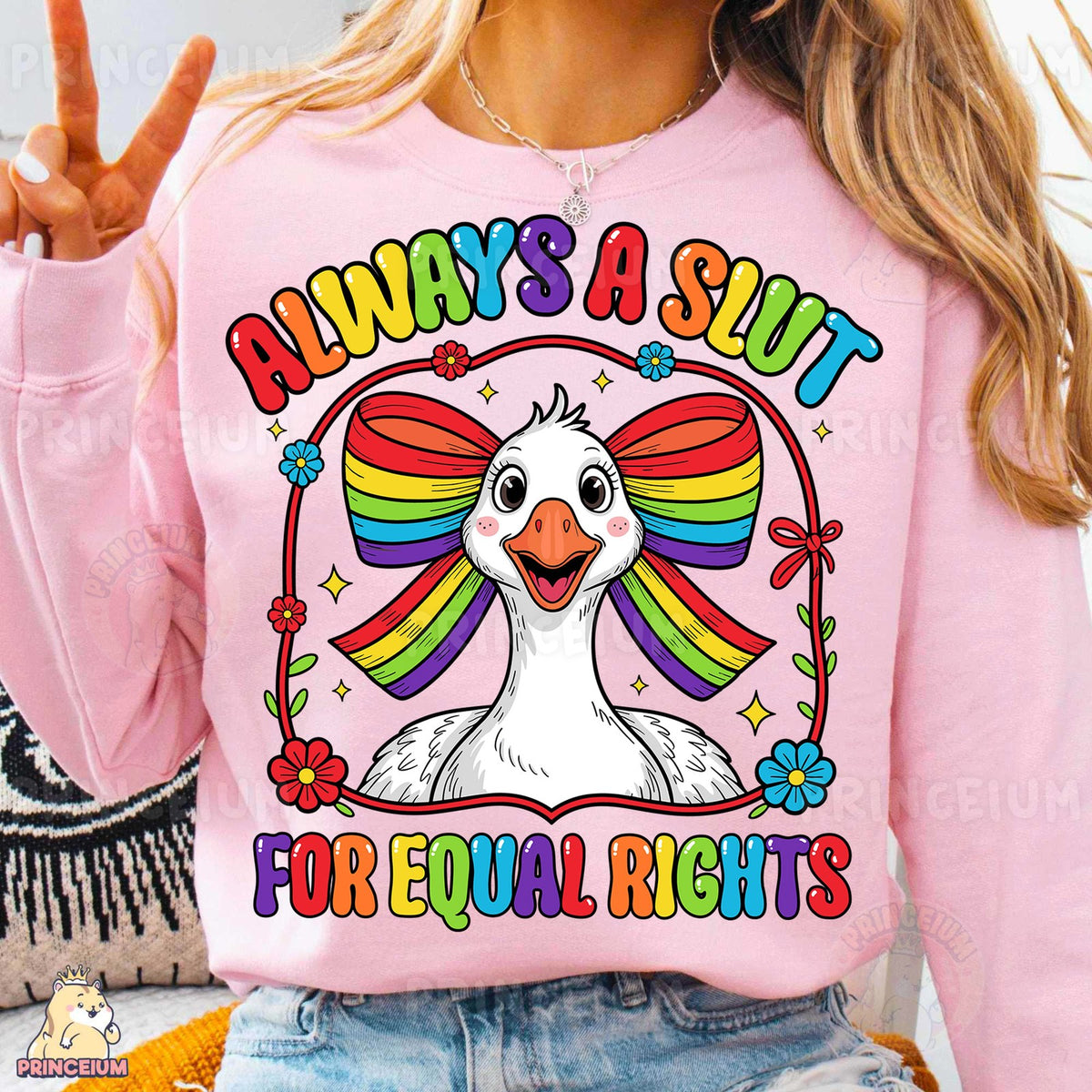 Rainbow Bow Goose Equal Rights