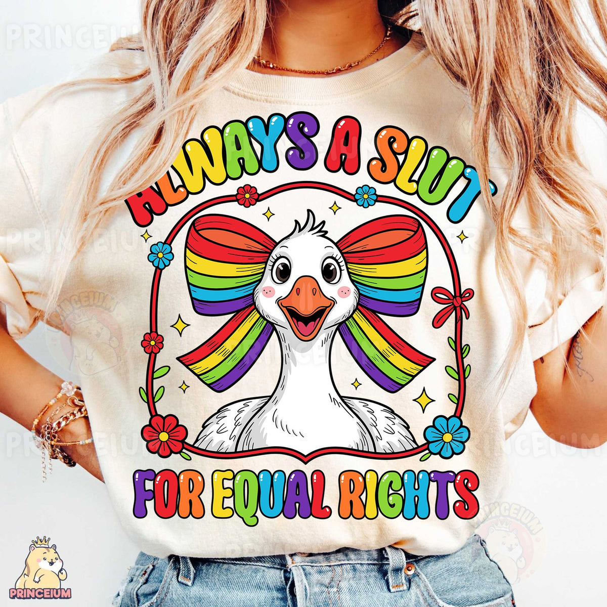 Rainbow Bow Goose Equal Rights