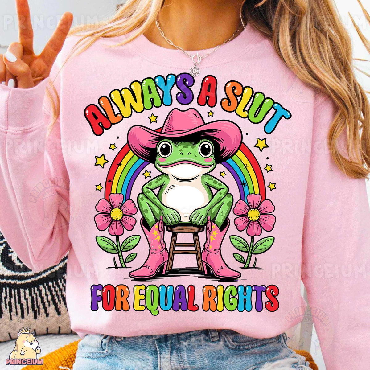 Cowboy Frog Rainbow Equal Rights