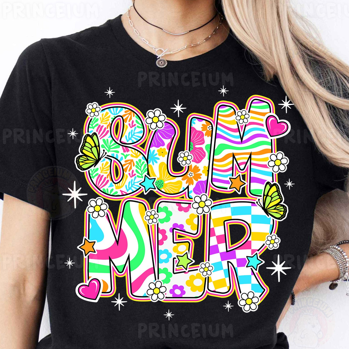 Groovy Summer Doodle Letters