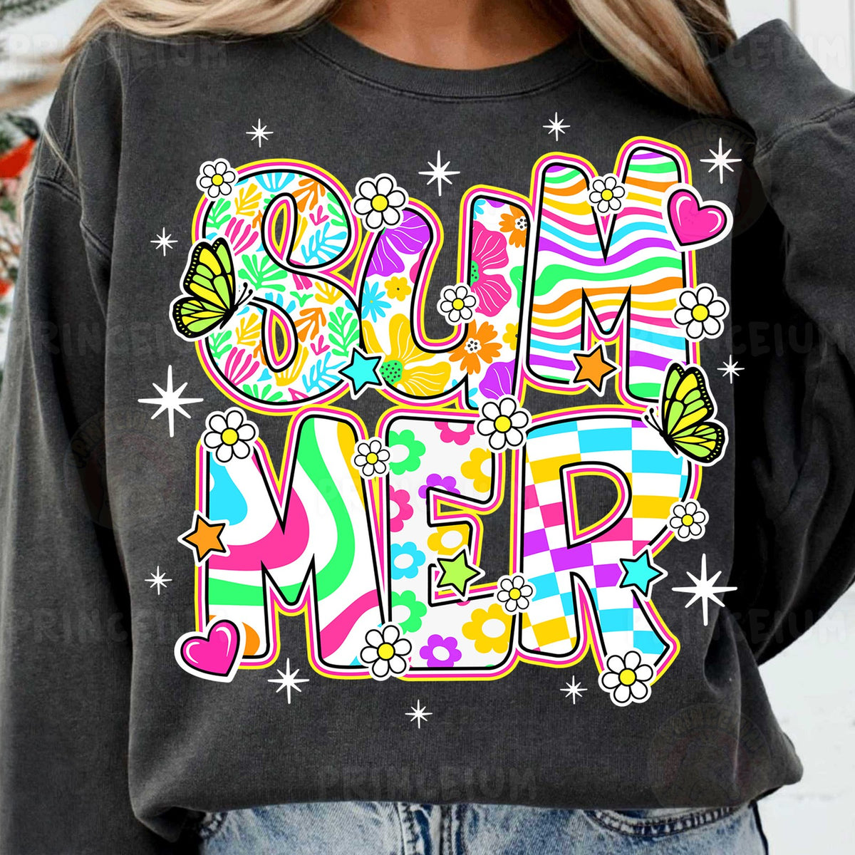 Groovy Summer Doodle Letters
