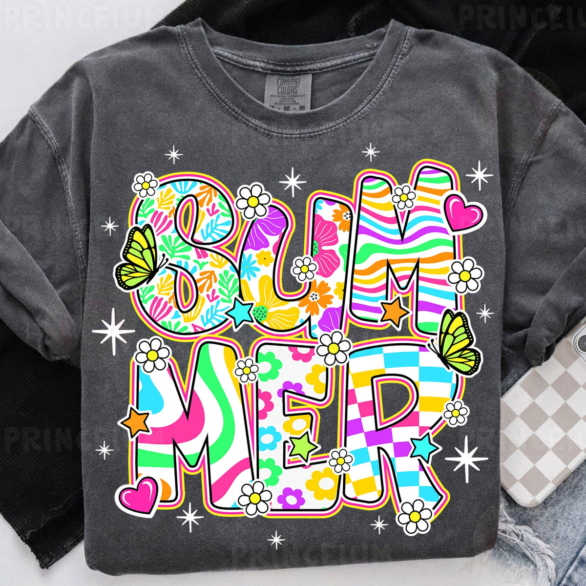 Groovy Summer Doodle Letters