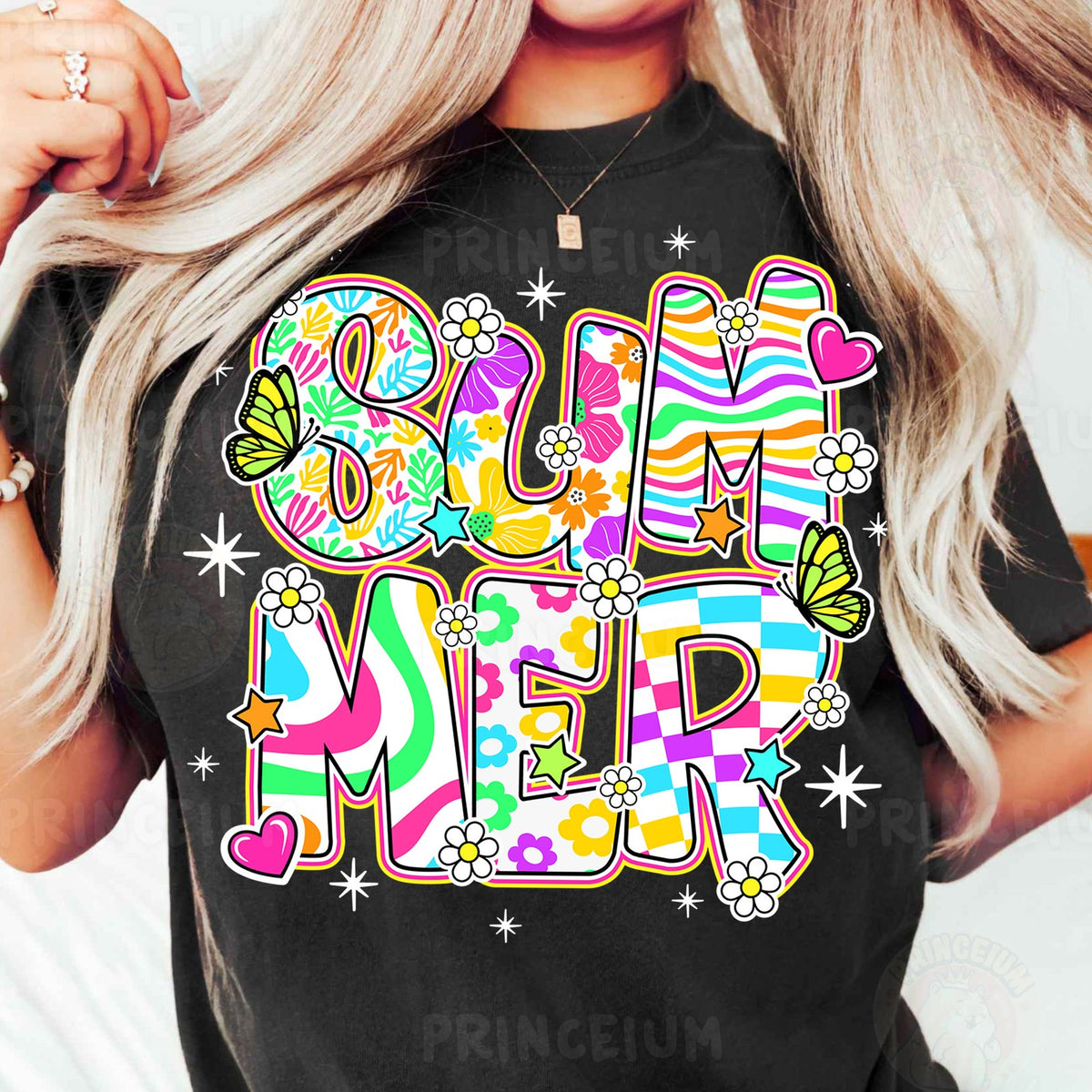 Groovy Summer Doodle Letters