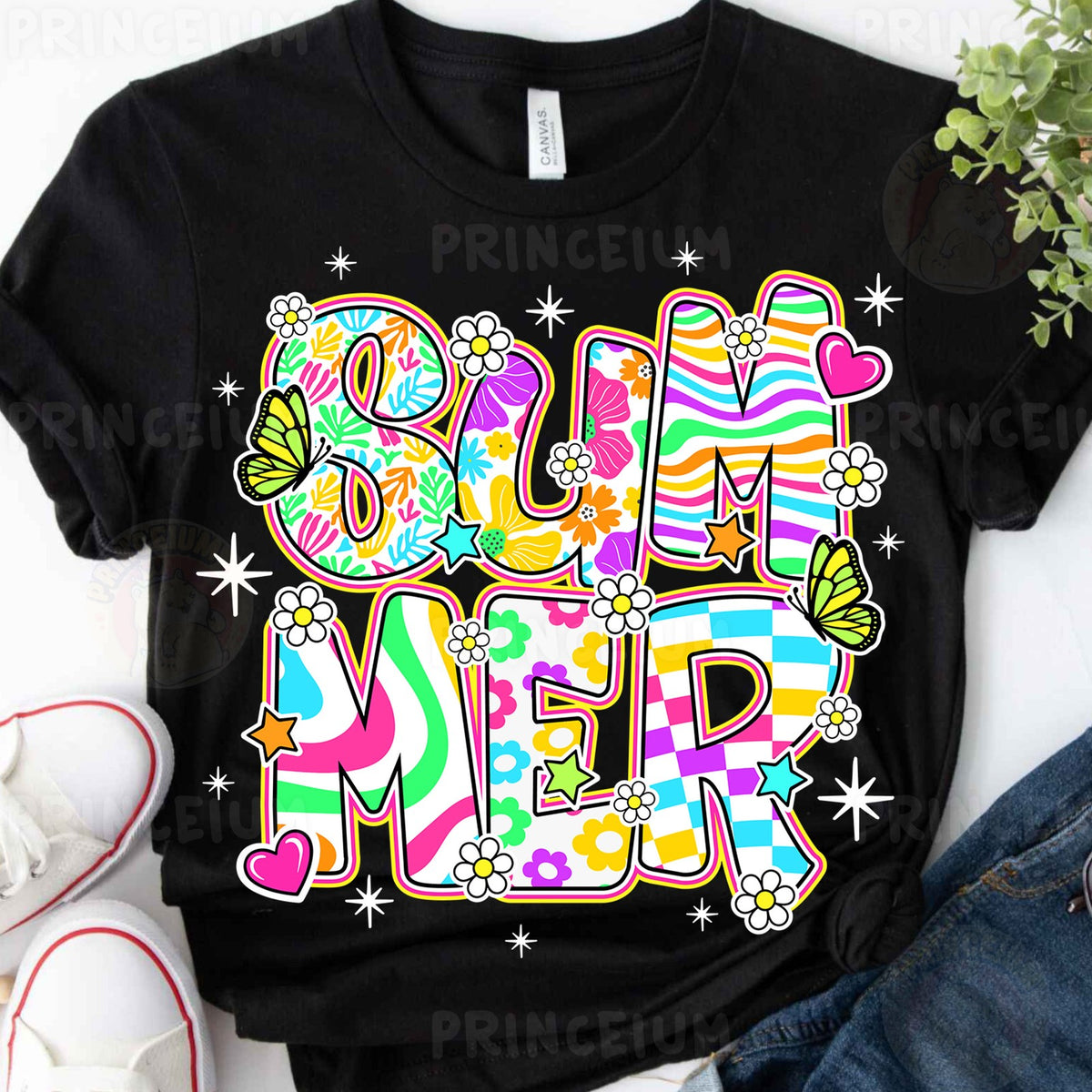 Groovy Summer Doodle Letters