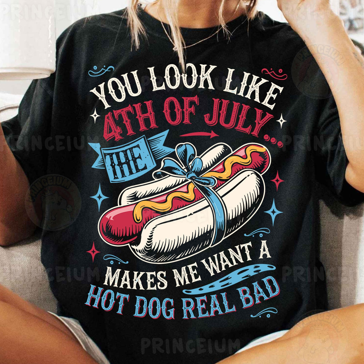 Funny 4th of July Hot Dog